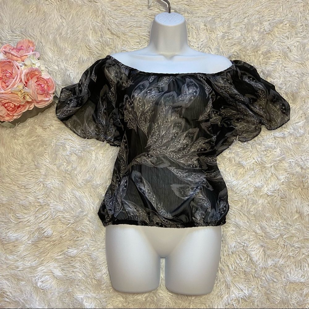 Full Tilt women’s black and grey Blouse, size L